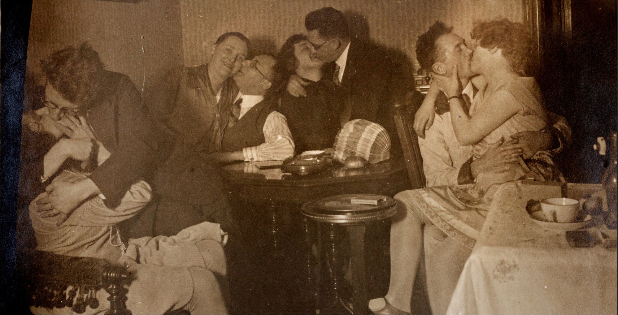 Amateurfotografie einer privaten Feier, ca. 1920er Jahre