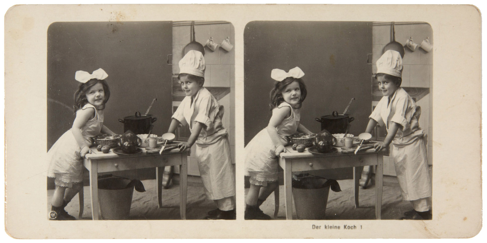 Stereofotografie Der kleine Koch 1